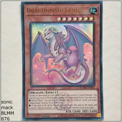Dragonmaid Ernus - BLMM-EN055 - Ultra Rare 1st Edition Yugioh - Image 1