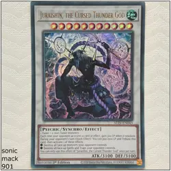 Juraishin, the Cursed Thunder God - ALIN-EN043 - Ultra Rare 1st Edition Yugioh - Image 1