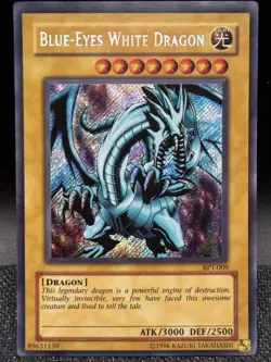Yugioh Blue-Eyes White Dragon BPT-009 Unlimited Secret Rare HP See Photos - Image 1