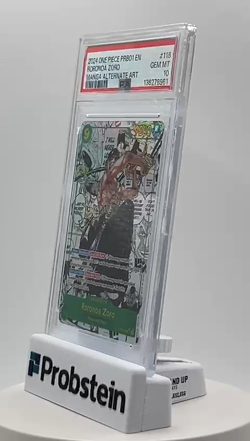 2024 One Piece PRB01 EN Manga Alternate Art #118 Roronoa Zoro PSA 10 GEM MINT - Image 2
