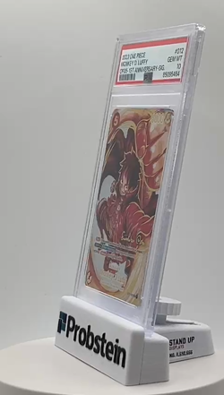 2023 One Piece OP05 EN 1st Anniversary Signature #012 Monkey D. Luffy PSA 10 - Image 2