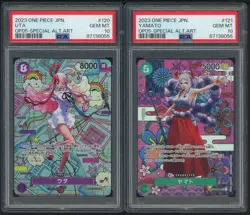Sequential Set (6) 2023 One Piece JPN OP05- Special Alt Art PSA 10 w/ Nami Enel - Image 5