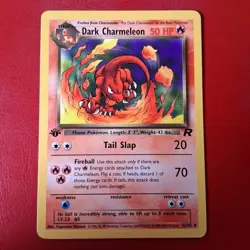 Dark Charmeleon 32/82 Team Rocket Regular First Edition Pokemon Card Wotc LP - Image 1