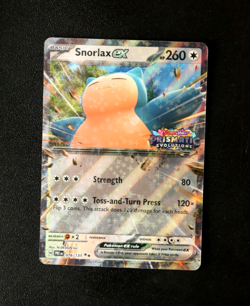 Pokemon Card TCG - Snorlax EX 076/131 - Prismatic Evolutions Stamped Promo - NM⭐ - Image 1