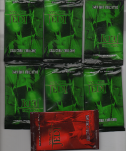 Star Wars Young Jedi Collectible Card Game Battle of Naboo Booster Pack X 7 - Image 1