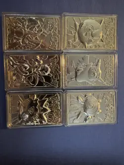 Pokemon 23K Gold Plated Trading Cards 1999 Burger King Full set w/ COA - Image 1