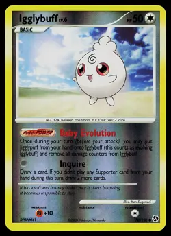Pokemon Card - Igglybuff Great Encounters 70/106 Common Reverse Holo - Image 1