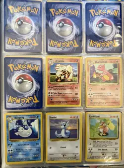 Pokemon Base Set Complete Common & Uncommon Set WOTC 1999 Pokemon Card Lot - Image 1
