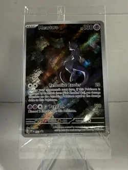 Pokemon Mewtwo Black Star Promo 052 Scarlet & Violet Holo Basic Card EN SEALED - Image 1