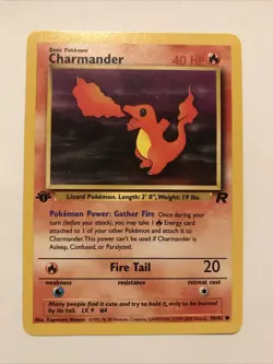 Pokemon TCG Charmander Team Rocket 50/82 Regular 1st Edition Common Card - Image 1