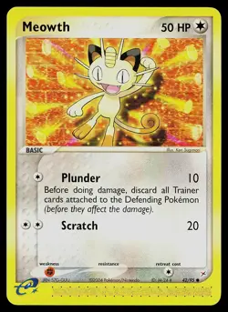 Pokemon Card - Meowth Team Magma vs Team Aqua 42/95 Common - Image 1