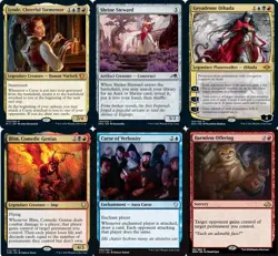 Commander Deck ~ Curses ~ Lynde, Cheerful Tormentor MtG EDH 100 Card Deck - NM - Image 1