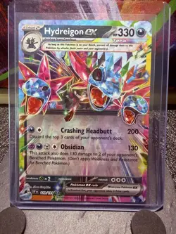 Pokemon Hydreigon ex 119/191 Sv08: Surging Sparks Tera Double Rare - Image 1