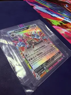 Pokemon Hydreigon ex 119/191 Sv08: Surging Sparks Tera Double Rare - Image 3
