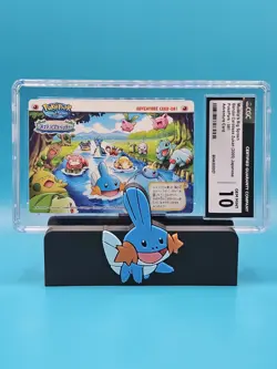 CGC 10 Mudkip's Big Splash 2005 Pokemon Bandai Zukan Adventure Card #081 - Image 1