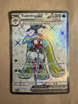 Pokemon TCG Tsareena EX Paradox Rift Tera Full Art Ultra Rare Card 220/182 - Image 2