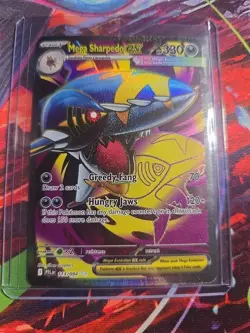 Mega Sharpedo ex 113/094 Me02: Phantasmal Flames Holo Pokemon TCG NM - Image 1