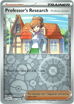Professor's Research (Reverse Holo) - 085/086 - Black Bolt - NM/M - Pokemon - Image 1