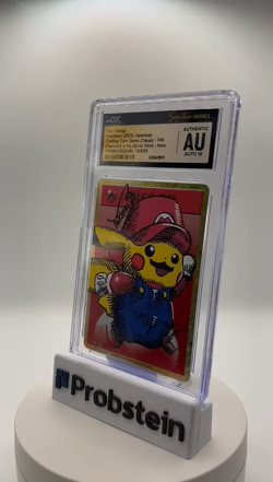 Yukina Suzuki Signed Sketched 2023 Pokemon JPN Fire Energy Pikachu CGC AUTO 10 - Image 2