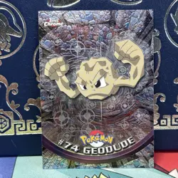 Geodude #74 Topps Chrome Pokemon TV Animation Edition 2000 Holo LP - Image 1