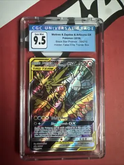 Moltres & Zapdos & Articuno GX SM210 Hidden Fates CGC 9.5 Graded Pokemon - Image 1