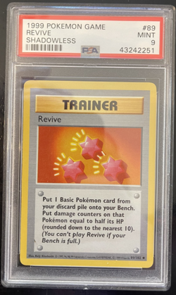 PSA 9 Base Set Shadowless Revive #89 Pokemon - Image 1