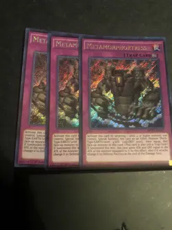 3x Metamorphortress 1st Edition Secret Rare MVP1-ENS27 Yu-Gi-Oh! - Image 1