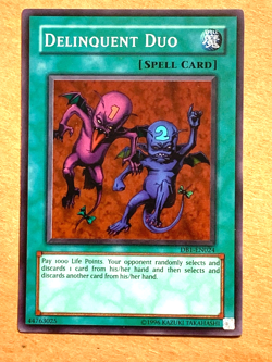 yugioh Delinquent Duo DB1-EN024 Unlimited Edition Super Rare nearmint - Image 1