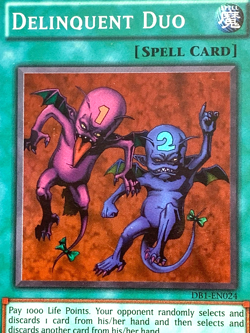 yugioh Delinquent Duo DB1-EN024 Unlimited Edition Super Rare nearmint - Image 2