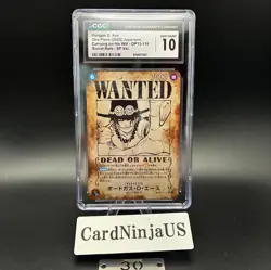 CGC PRISTINE 10 Portgas D. Ace OP13-119 SEC SP Wanted Japanese ONE PIECE 30 - Image 1