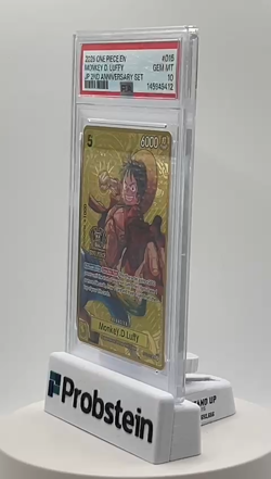 2025 One Piece EN JP 2nd Anniversary Set #015 Monkey D. Luffy PSA 10 GEM MINT - Image 2