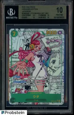 2025 One Piece Heroines Edition JPN EB03061 Uta Manga Art BGS 10 PRISTINE - Image 1