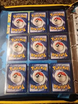 Pokemon Collection Binder Vintage Lot of Cards Holos Rares WoTC Shadowless Etc - Image 2