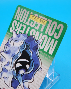 Pokemon Card Japanese - Cloyster No. 091 - Bandai Carddass - Green - Image 3