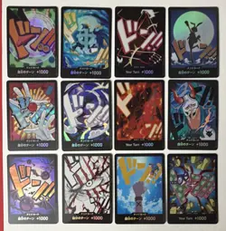 One Piece DON!! Card Collection Lot - 12 Unique Designs Alabasta, Carrot, Buggy - Image 1