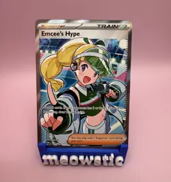 Emcee's Hype - 220/182 - Sv10: Destined Rivals Holo Pokemon Card - NM/M - Image 1