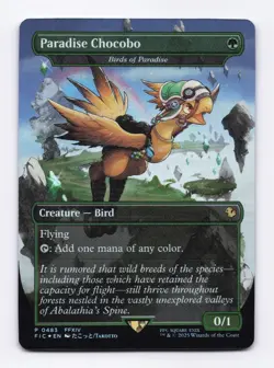 Paradise Chocobo (Borderless) (Foil) 0483 (P) MTG Commander: FINAL FANTASY (FIC) - Image 1