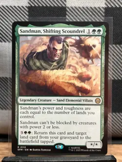 MTG TCG: Sandman, Shifting Scoundrel 112, Marvel's Spider-Man - Image 1