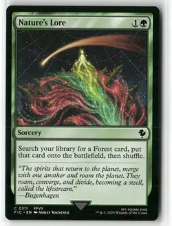 Nature's Lore 311 NM MTG FINAL FANTASY Commander Magic - Image 1