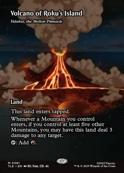 Volcano of Roku's Island - Valakut, the Molten Pinnacle (Borderless) Avatar #61 - Image 1