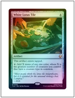 MTG FOIL White Lotus Tile - Avatar: The Last Airbender #262 - Image 1
