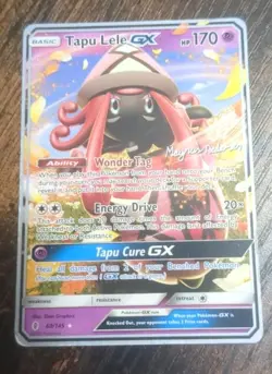 Tapu Lele GX 60/145 Rare GX Pokemon World Championships 2018 Magnus Pedersen LP - Image 1