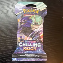 Pokemon: Sword & Shield Chilling Reign Sleeved Booster Pack 820650808470 - Image 1