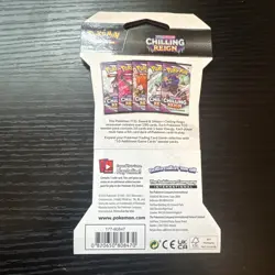 Pokemon: Sword & Shield Chilling Reign Sleeved Booster Pack 820650808470 - Image 2