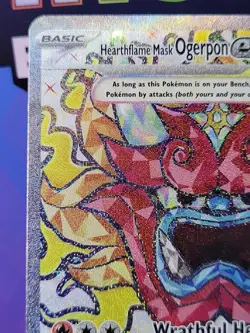 Pokemon TCG - Hearthflame Mask Ogerpon EX 192/167 - Twilight Masquerade 2024 NM+ - Image 2