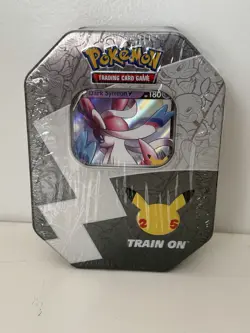 Pokemon TCG 25th Anniversary Celebrations Tin Dark Sylveon V Factory Sealed - Image 1
