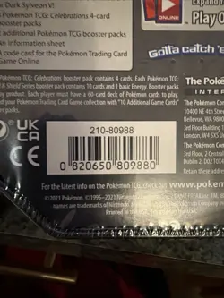 Pokemon TCG 25th Anniversary Celebrations Tin Dark Sylveon V Factory Sealed - Image 3