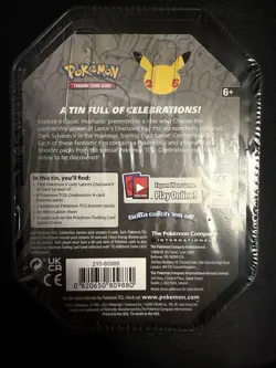 Pokemon TCG 25th Anniversary Celebrations Tin Dark Sylveon V Factory Sealed - Image 5