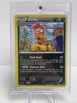 ERRORU Pokemon TCG : Scrafty - 74/99 - Next Destinies - Holo Rare - NM - Image 1