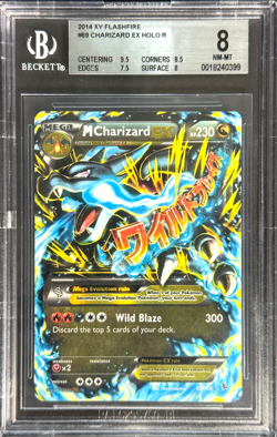 Pokemon M Charizard EX (2014) XY Flashfire Holo R BGS 8 - Image 1
